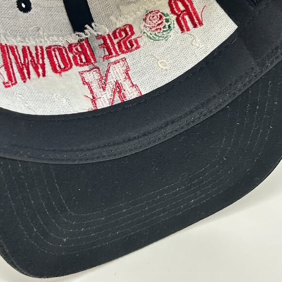 Vintage Y2Ks Nebraska Cornhuskers 2002 Rose Bowl Hat Cap Black Huskers Snapback - Picture 5 of 9